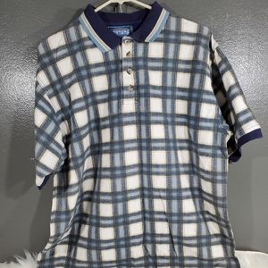 Blue Santana Men's polo shirt size L